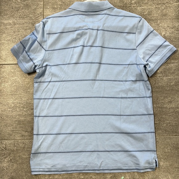 Banana Republic Medium Blue Short Sleeve Polo Shirt - Picture 2 of 10